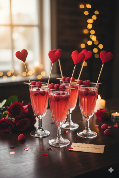 Deniz Party Store عيد الحب عود أسنان طويل على شكل قلب أحمر 16 سم 10 قطع