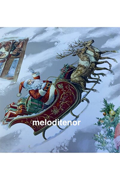 MİRELLA Snowman Grimacing Red Santa Christmas Concept Lined Non-Slip Pvc Oilcloth Tablecloth