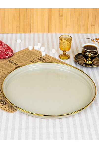 Savaşan Emaye Yuvarlak Emaye Sunum, Fırın Tepsisi