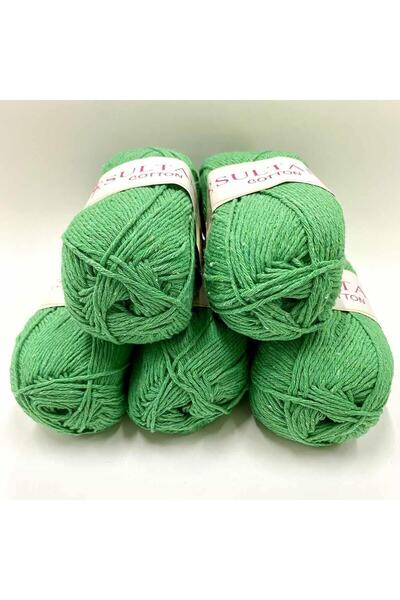 orhanucuzluk Benetton Green Sultan Cotton Amigurumi Κλωστή - 5 Τεμάχια