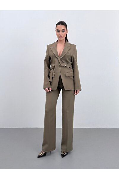 ossons بدلة سترة بحزام