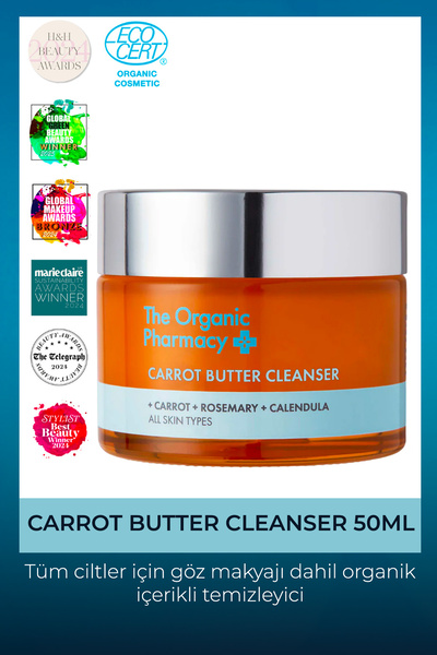 The Organic Pharmacy Carrot Butter Cleanser– Havuç Yağı Yüz Temizleme Balmı 5...