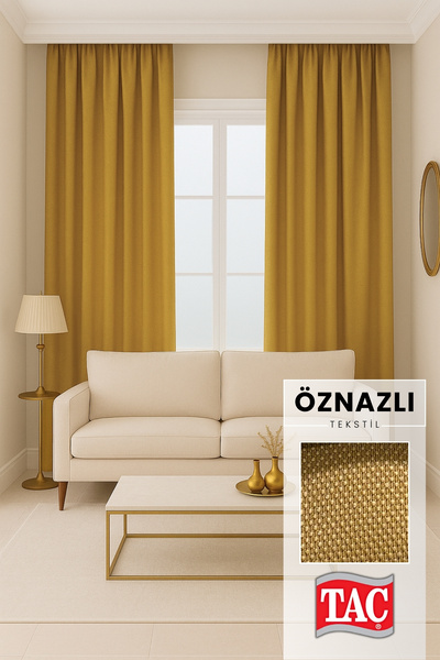 Perlife Gold ® Solid Color Background Curtain – Frequent Pleats – Living Room and Sitting Room | Custom & Ready-To-Wear | Simple, Stylish