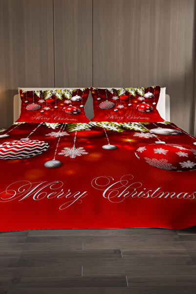 MonoHome New Year's 100% Cotton Double Pique Set Bedspread Special Woven Dark Deer Christmas