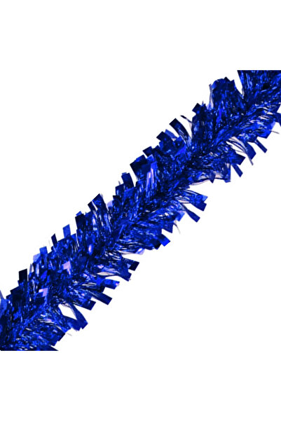 OEM Beteală albastră de Crăciun, stufoasă, 6 cm, 190 cm – Decorațiune străluc...