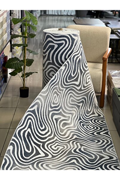 Dinarsu Evpark Halı Nita Gri Salon,Mutfak.Koridor.(12 mm) Kalın Kaymaz Keçe T...