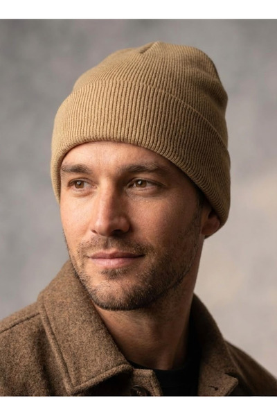 OnMyHead Πλεκτό καπέλο σε χρώμα καμήλας