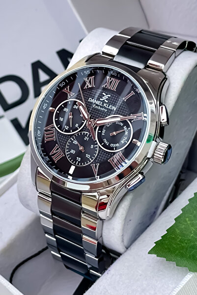 Daniel Klein Men's Watch 3Atm Waterproof Steel Strap Bracelet with Gift for Father's Day Valentine's Day Gift