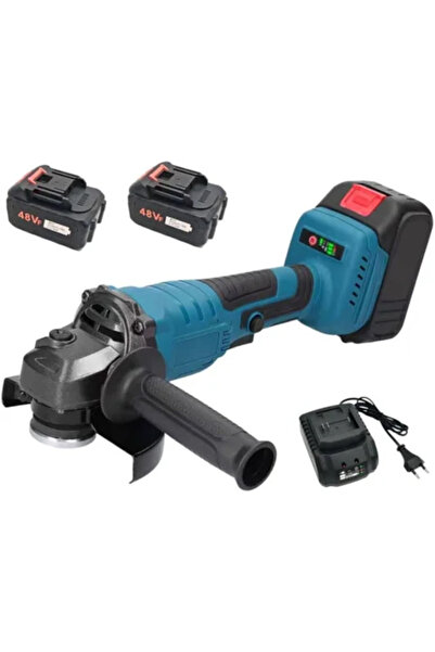 SokShop Polizor unghiular profesional fără fir cu 2 baterii 48V 8000mAh, Kit