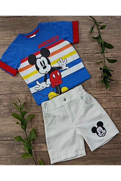 Disney MICKEY Mouse Baskılı Lisanslı 2'li Erkek Çocuk Takımı