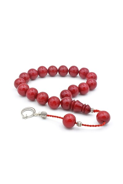 Murty99 Sistemul Glob Tăiat Roșu Mătăsos Chihlimbar Efe Mascot Tesbih