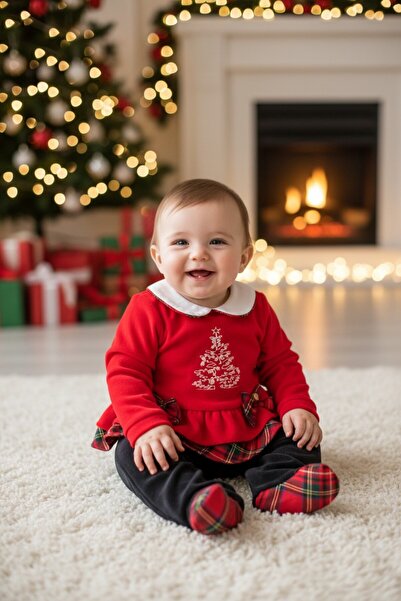 Babydola Standing Doll Velvet Christmas Set