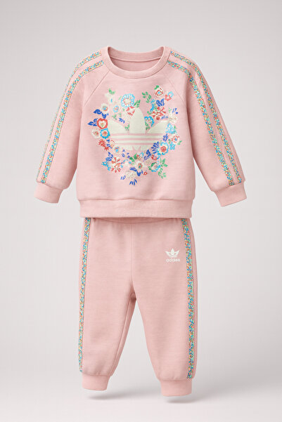 NOBLEKIDS Digital Printed Pink Baby & Kids Set – Sweatshirt & Jogger Bottom, 6–36 Months
