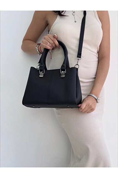 Marvelis Geantă de umăr Eta cu 3 compartimente din piele Lacos