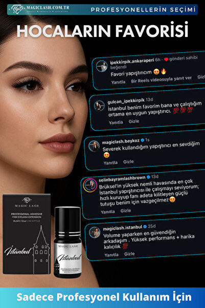 Magic Lash Premium Güçlü Ipek Kirpik Yapıştırıcı Istanbul 0,5-1 Saniye 8 Hafta Kalıcılık