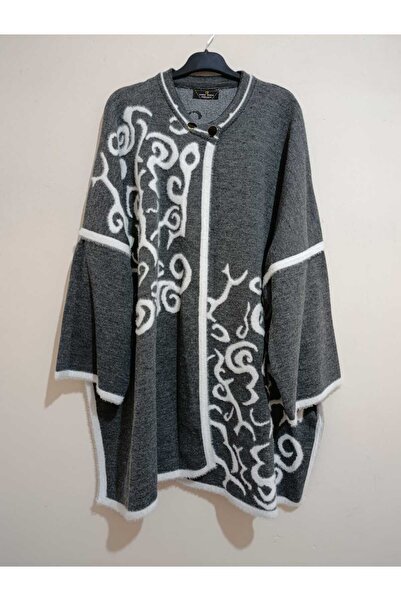 anne moda ankara Superior Quality, Very Large Size, Soft Coat Model Knitwear Poncho