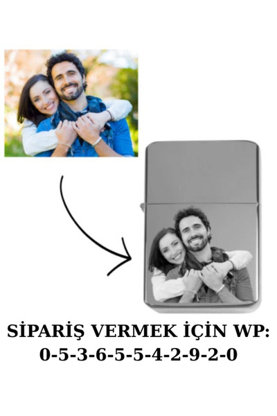 Doğaltaş Lazer İşlemeli Resimli Çakmak