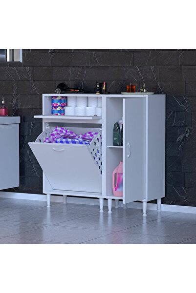 Modilayn Armin 90 x 97,5 x 32,5 cm Çamaşır Hazneli Çok Amaçlı Banyo & Mutfak ...