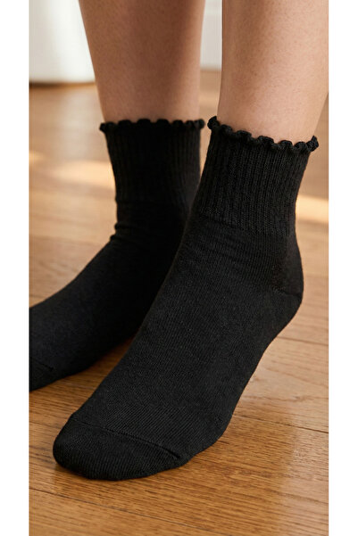 Buly Ankle Socks with Flounce Edge Detail