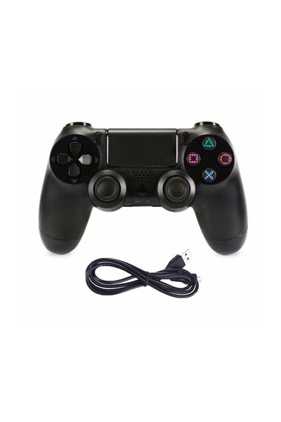 Generic Double Shock 4 Wired Controller, For PlayStation PS4, Black