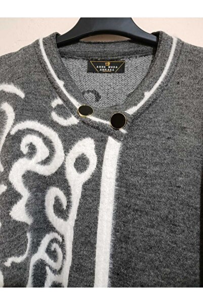 anne moda ankara Superior Quality, Very Large Size, Soft Coat Model Knitwear Poncho