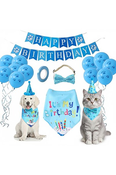 MadPet Evcil Hayvan Dişi Doğum Günü Süs Seti