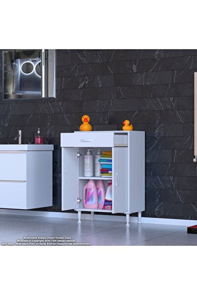 Modilayn Çok Amaçlı Dolap 55 x 88 x 32,5 cm Çekmeceli 2 Kapaklı Mutfak Dolabı...