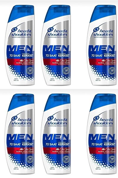 Head & Shoulders H&S 300 Ml Men Şampuan Old Spice X 6 Adet