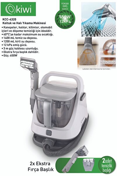 Kiwi Kcc-4320 Koltuk Halı Yıkama Ve Leke Çıkartma Makinesi