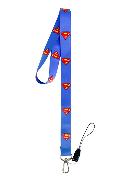 Genel Markalar Süperman Yaka Kartı, Kart Taşıma Askısı, Boyun Askı Ipi Ve Tel...