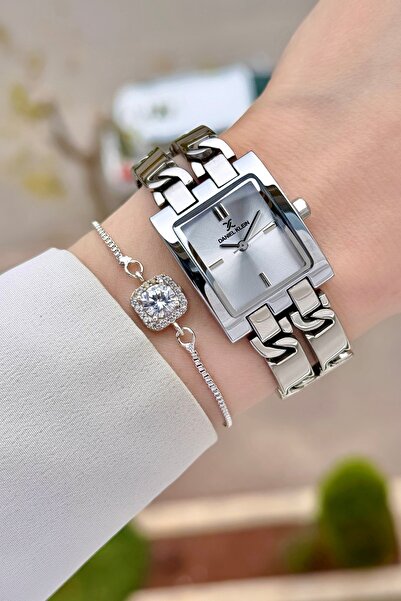 Daniel Klein Gri Renk Ayarlanabilir Kordonlu 24 Mm Zincirli Kadın Kol Saati v...