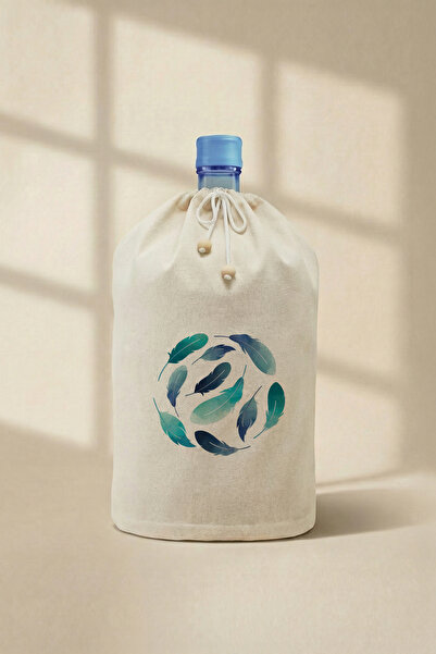 yibucraft غطاء زجاجة مطبوع من ريش الطيور الزرقاء