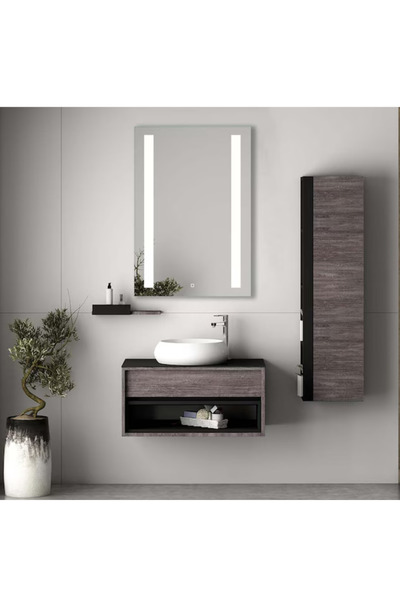 OPTIM DEKO Oglindă de baie cu iluminare LED, sistem tactil și funcție anti-aburire 50x70 cm