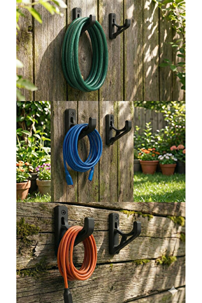 uAmor “Endüstriyel Güçlü Duvar Askısı – Kablo & Alet Düzenleyici (Çift)”