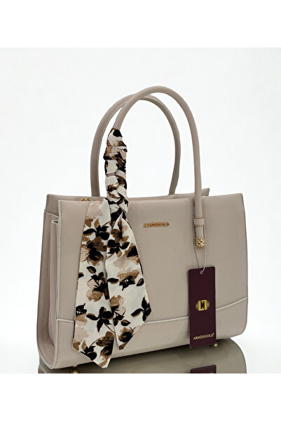 A.N BAG Çok Gözlü Fularlı Ayarlanabilir Askılı Kadın El ve Omuz Çantası