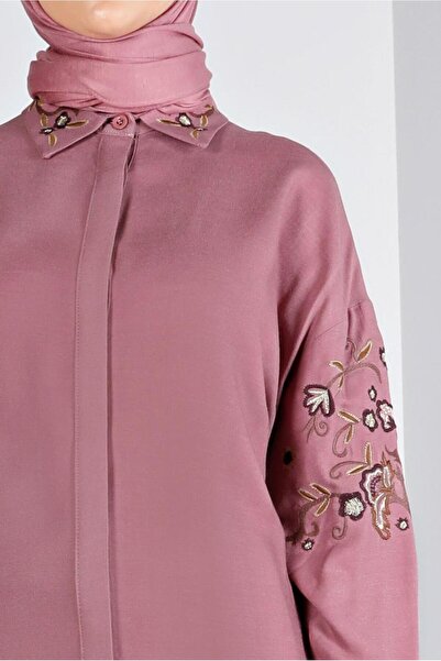 Alvina 40238 Model Flower Embroidered Tunic