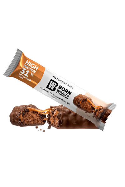 Born Winner بورن وينر بروتين بار شوكولاتة مقرمشة براوني BW Deluxe CRUNCHY pro...