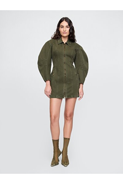 GAP Kadın Haki Gap × Cult Gaia Barrel Mini Elbise