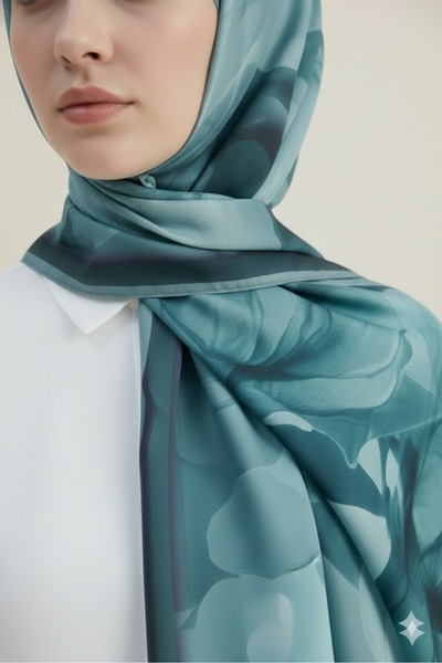 Gogoey Lotus rose patterned soft cotton shawl