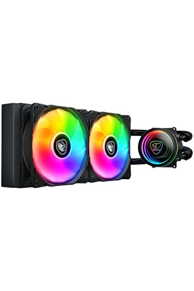 COUGAR GAMING Ventilátorová kalkulačka, COUGAR AIO, Poseidon Elite, Racire cu lihid, ARGB 240, Negru