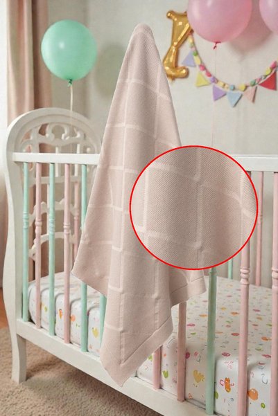 Babymio Baklava Pattern Linked Blanket