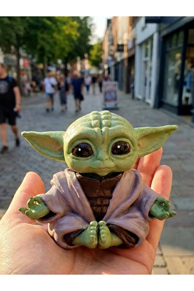 eselya 3d Baby Yoda Yoga 9cm-fanart
