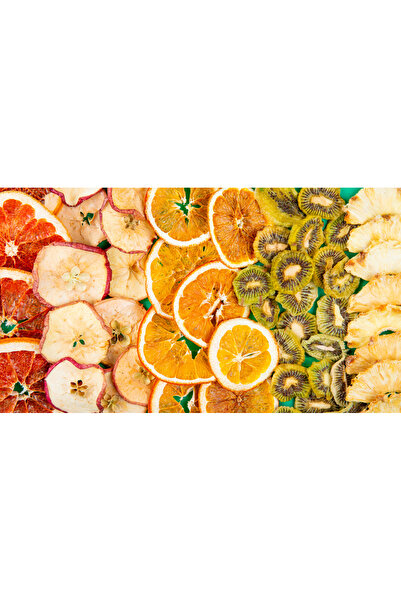 Magika Design 10 Çeşit Karışık Meyve Kurusu 2x100G Limon Portakal Greyfurt Çilek Mango Muz Ananas Kivi İncir Armut