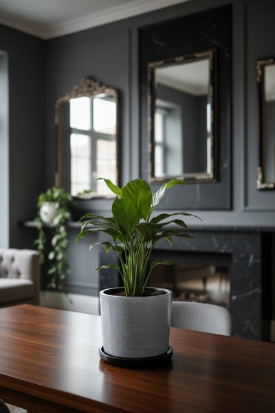 EL YAPIMI Büyük Boy Özel Tasarım Beton Saksı Tabak 20 Cm ( 5 Lt. )