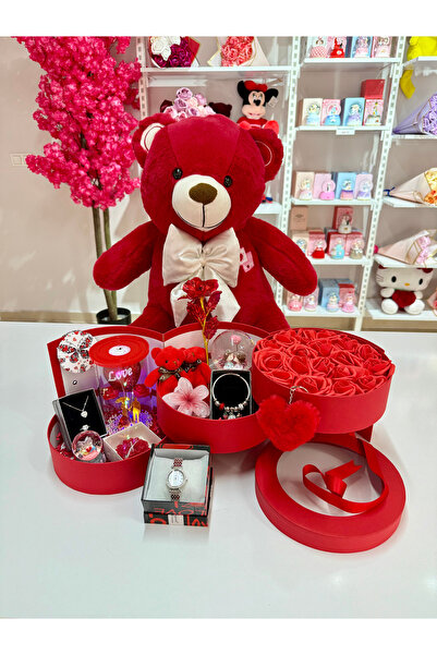 AYIEVRENİ Kırmızı Kat Kat Mutluluk - Sevgiliye Özel Hediye | Kar Küresi | Tak...