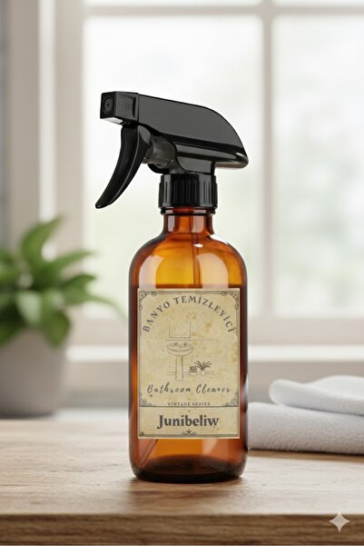 JUIWI Çok Amaçlı Cam Amber 500m Sprey Şişe Boş Banyo Temizleyici Sprey Fıs Fı...