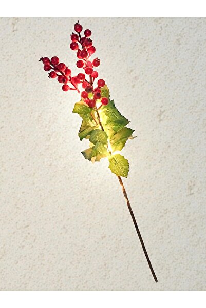 Yenigeldi Led Fairy Daylight + 4 Pcs 60 cm Christmas Kokina Red Berry Stems C...