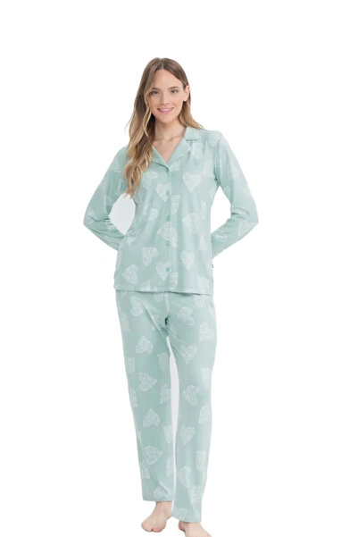 U.S. Polo Assn. Γυναικεία σετ πιτζάμες με άδεια USPA - Μπροστινά ρούχα με κουμπιά