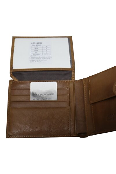 Vera Pelle men's leather wallet, RFID, card compartments, gift box – Model Q3182 brown