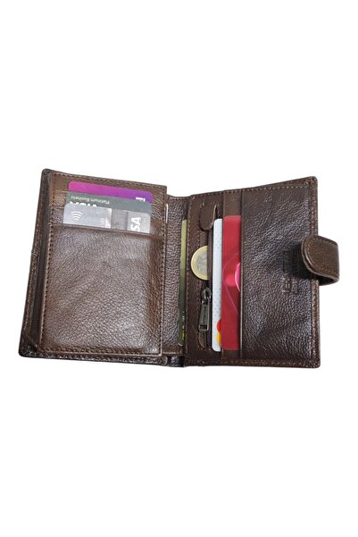 Vera Pelle Men's leather wallet, vertical, coin compartment, gift box - Model Q3186 co